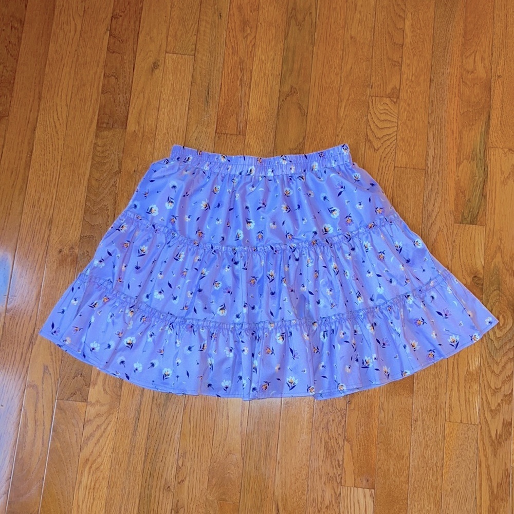 Light Purple Floral Skirt